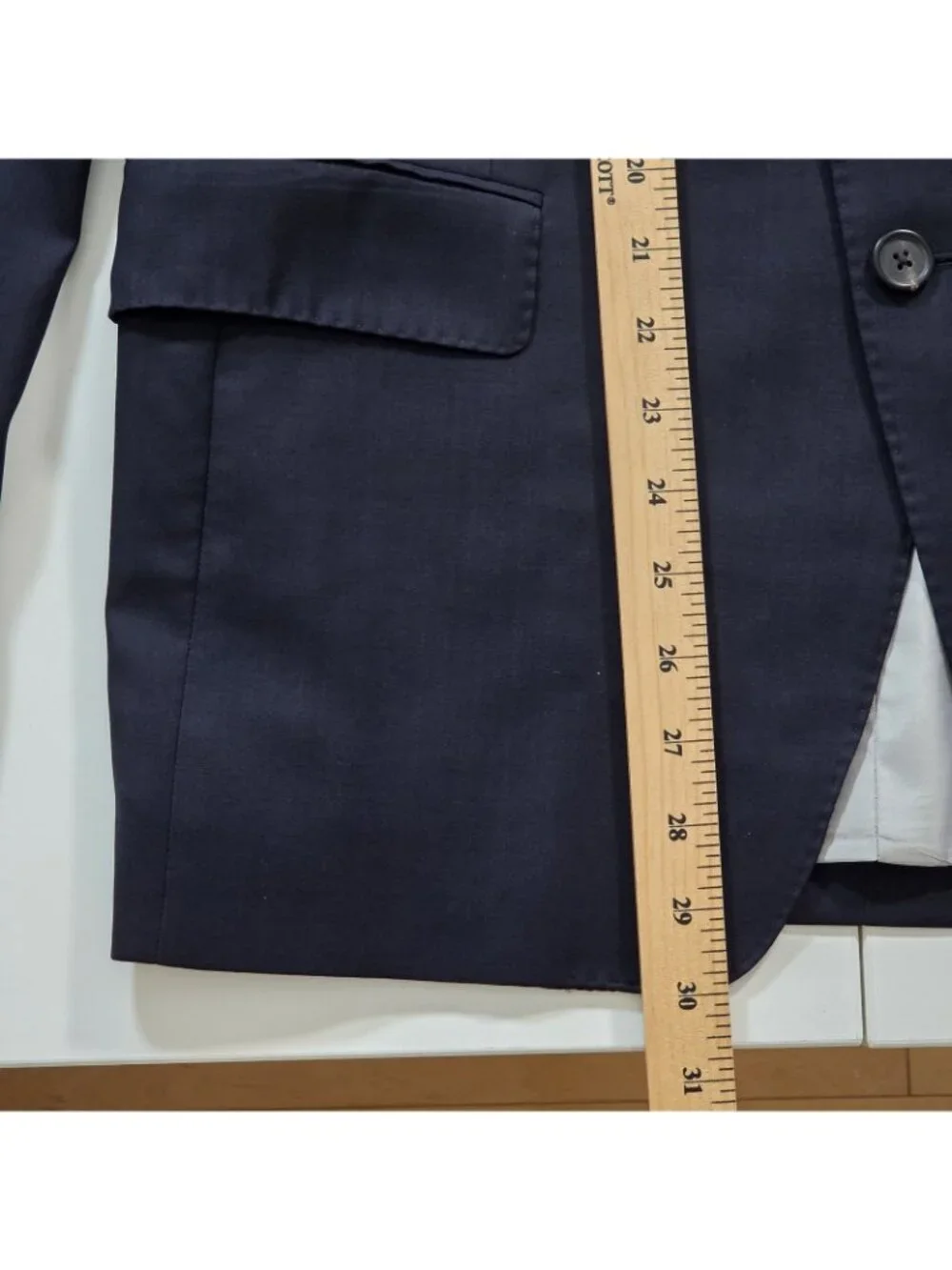 Samuelsohn Blazer Men 40R Navy Colombo Icewool Super 150s Canada Union Made Edgy